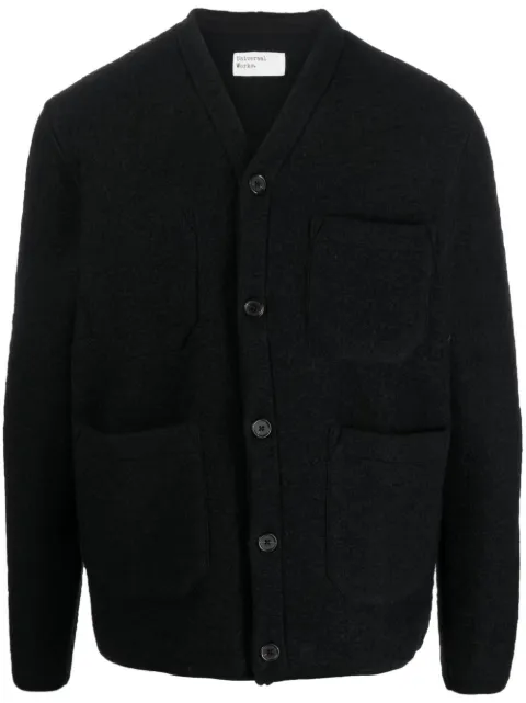 Universal Works patch-pocket wool-blend cardigan