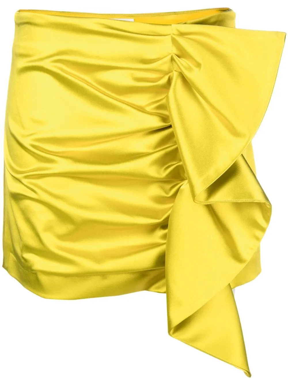 

P.A.R.O.S.H. ruffled gathered miniskirt - Yellow