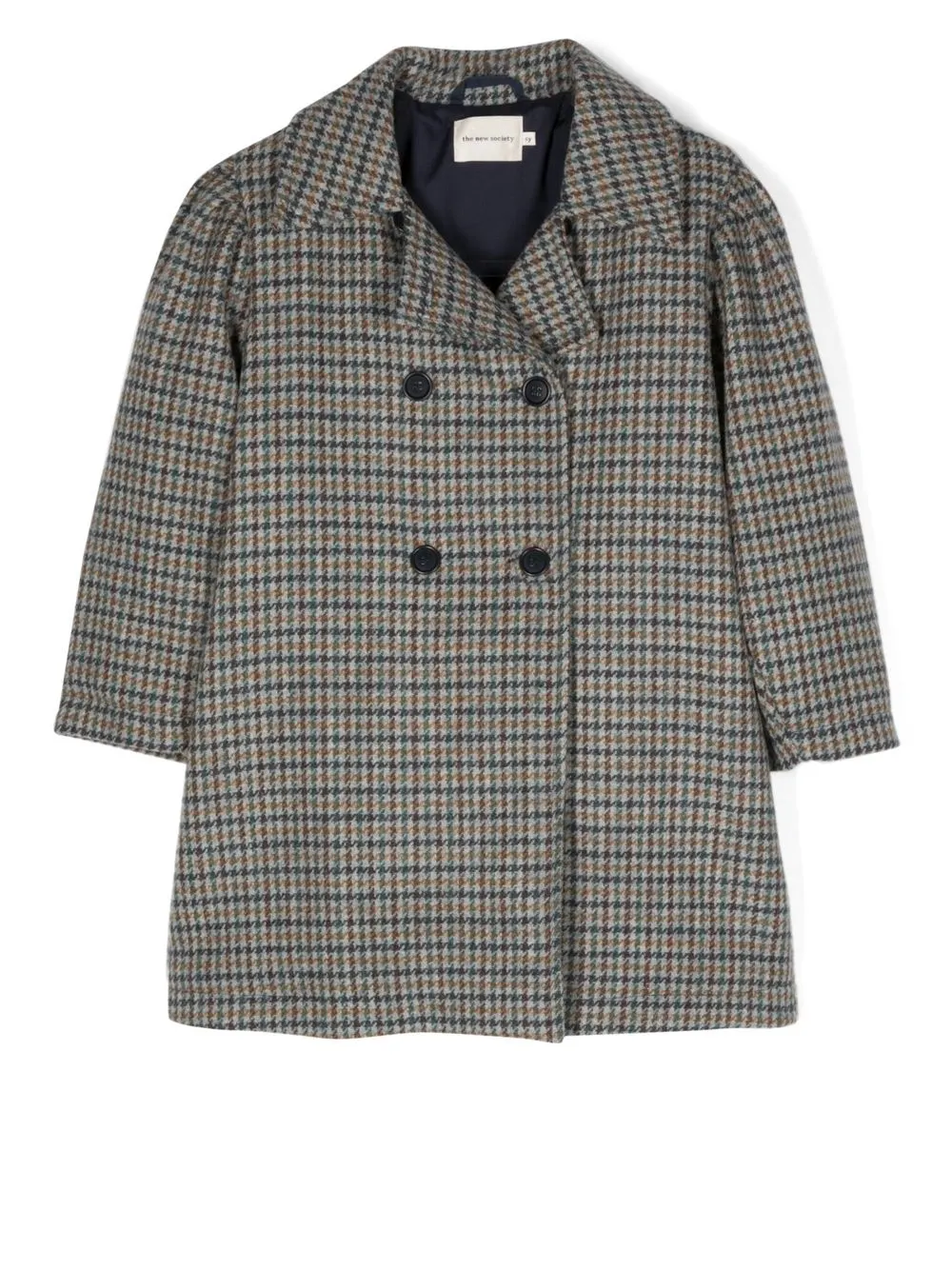 

THE NEW SOCIETY Jeanne houndstooth-print coat - Brown