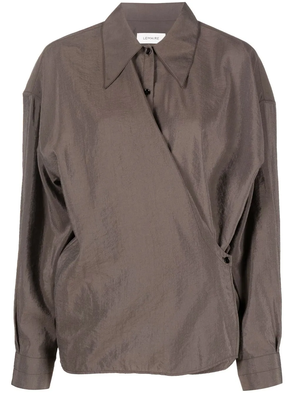 

Lemaire Twisted pointed-collar shirt - Grey