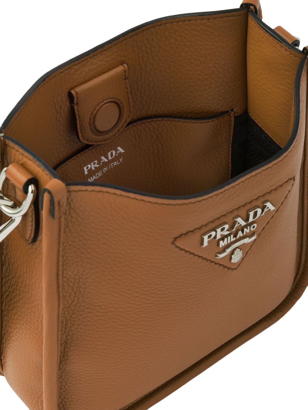 Prada Mini Logo-plaque Shoulder Bag In Multi-colored