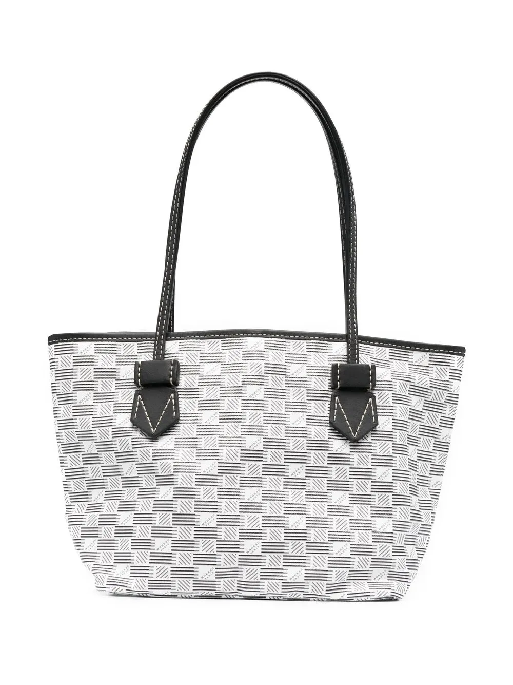 

Moreau tote con estampado gráfico - Blanco