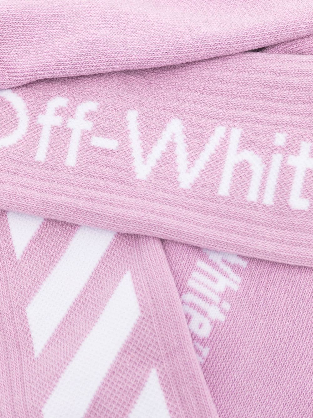 Off-White Intarsia sokken - Paars