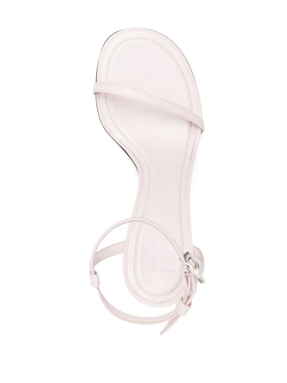 givenchy 高跟皮质logo鞋跟凉鞋