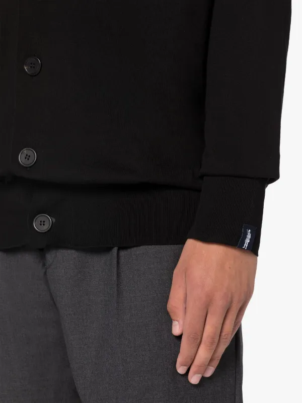 Black Cotton Cardigan
