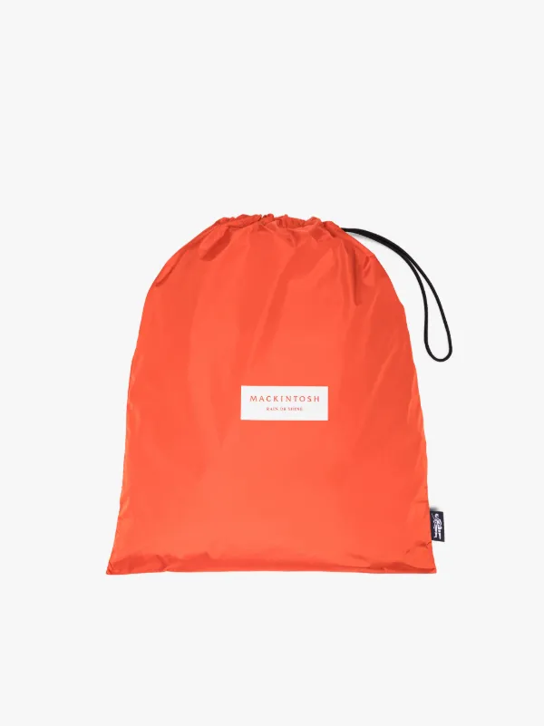 TEEMING Orange Nylon Packable Coach Jacket