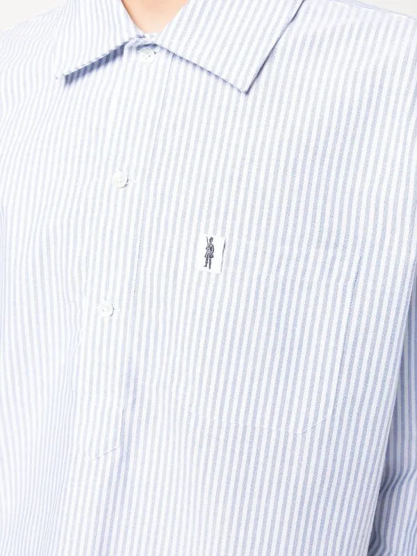 Mackintosh ストライプ シャツ | ブルー | FARFETCH JP