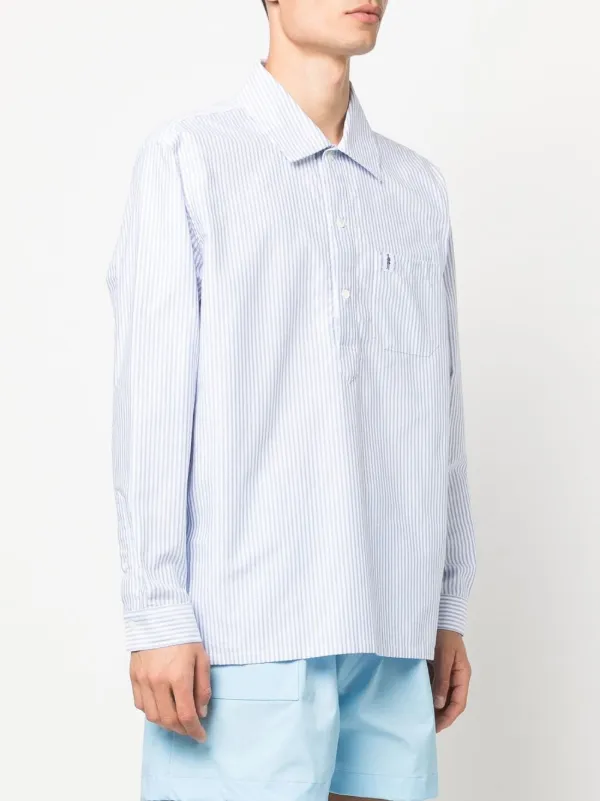 Mackintosh ストライプ シャツ | ブルー | FARFETCH JP