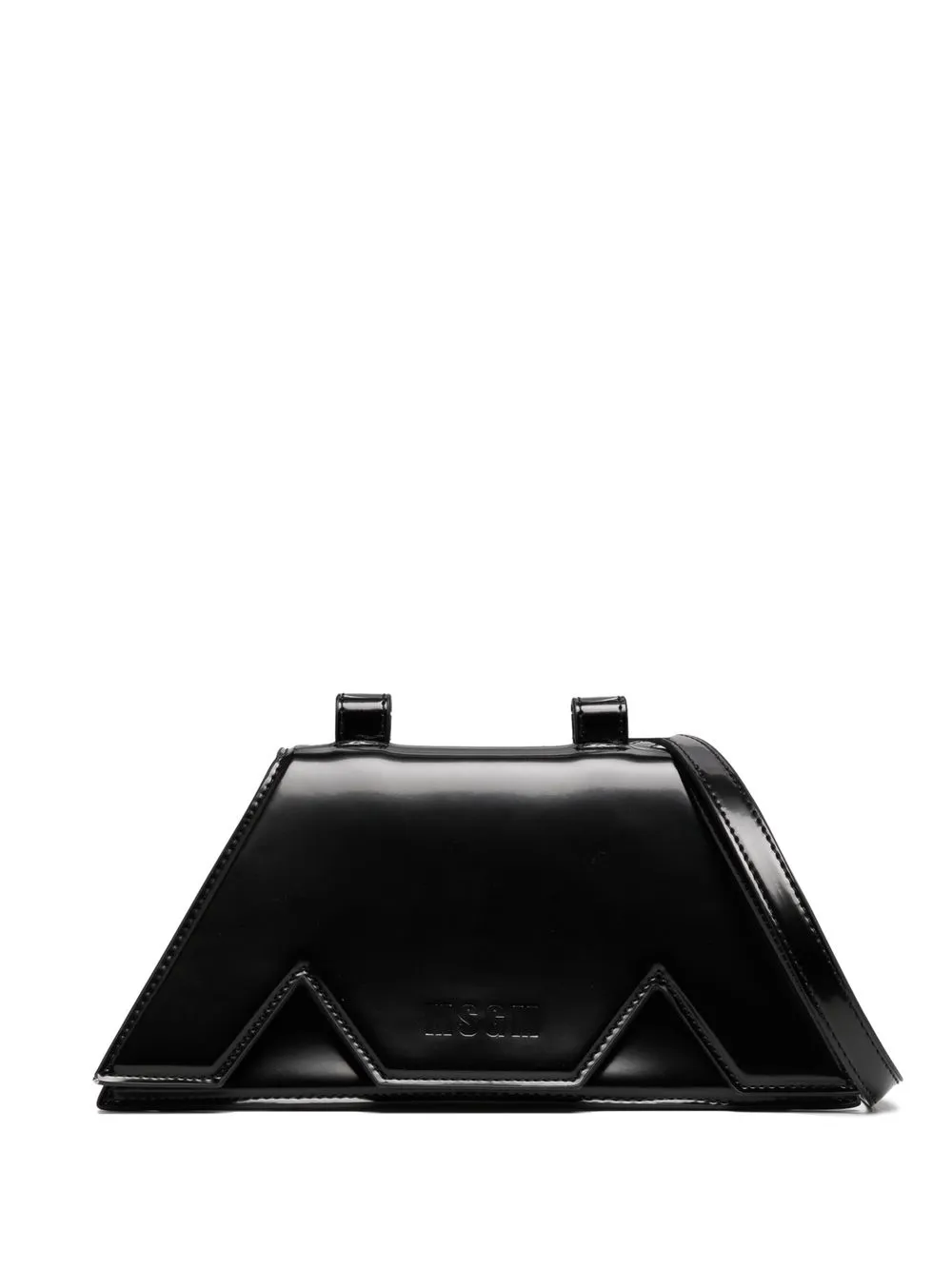 

MSGM bolsa de mano con logo en relieve - Negro
