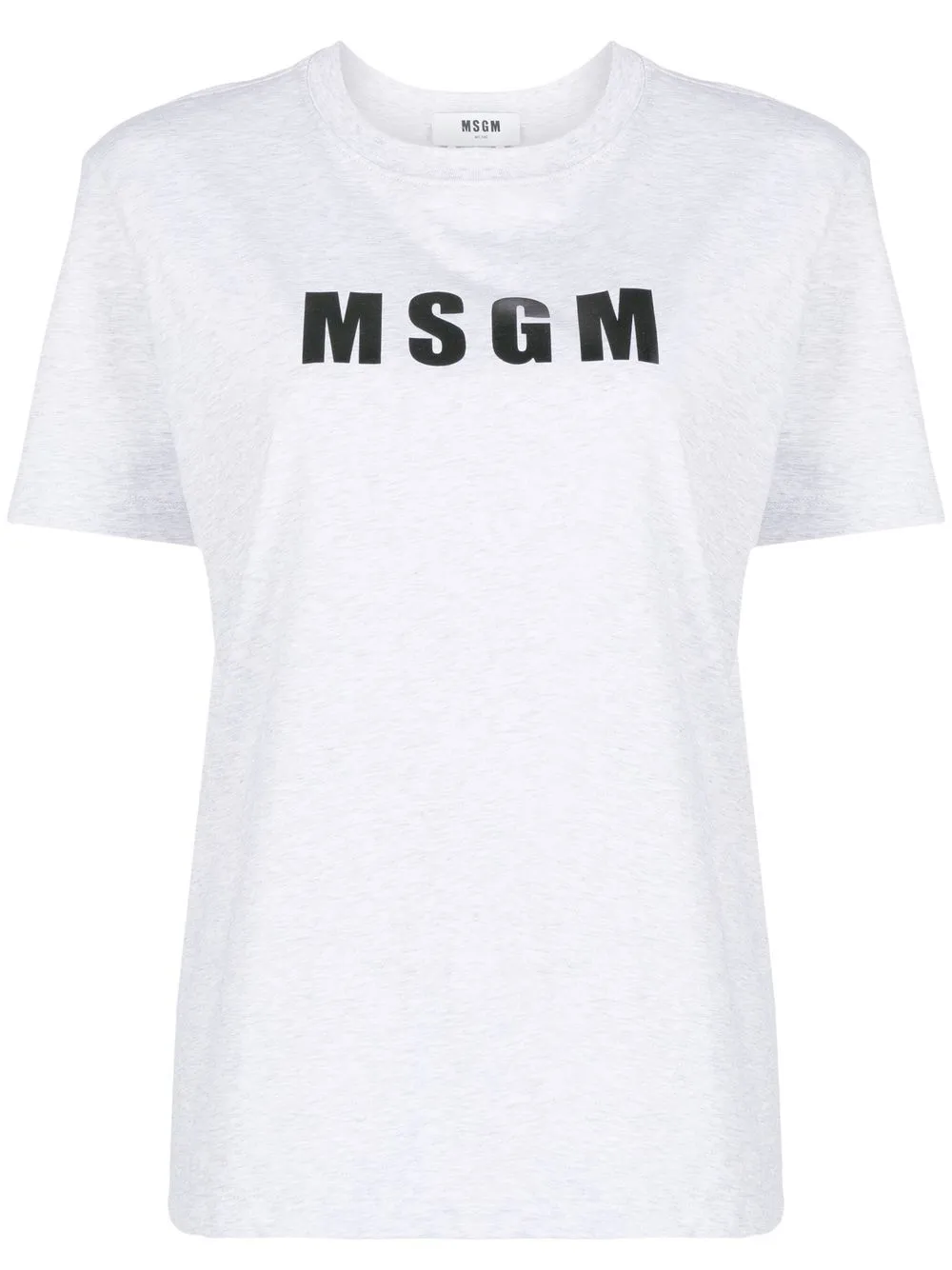 

MSGM playera con logo estampado - Gris