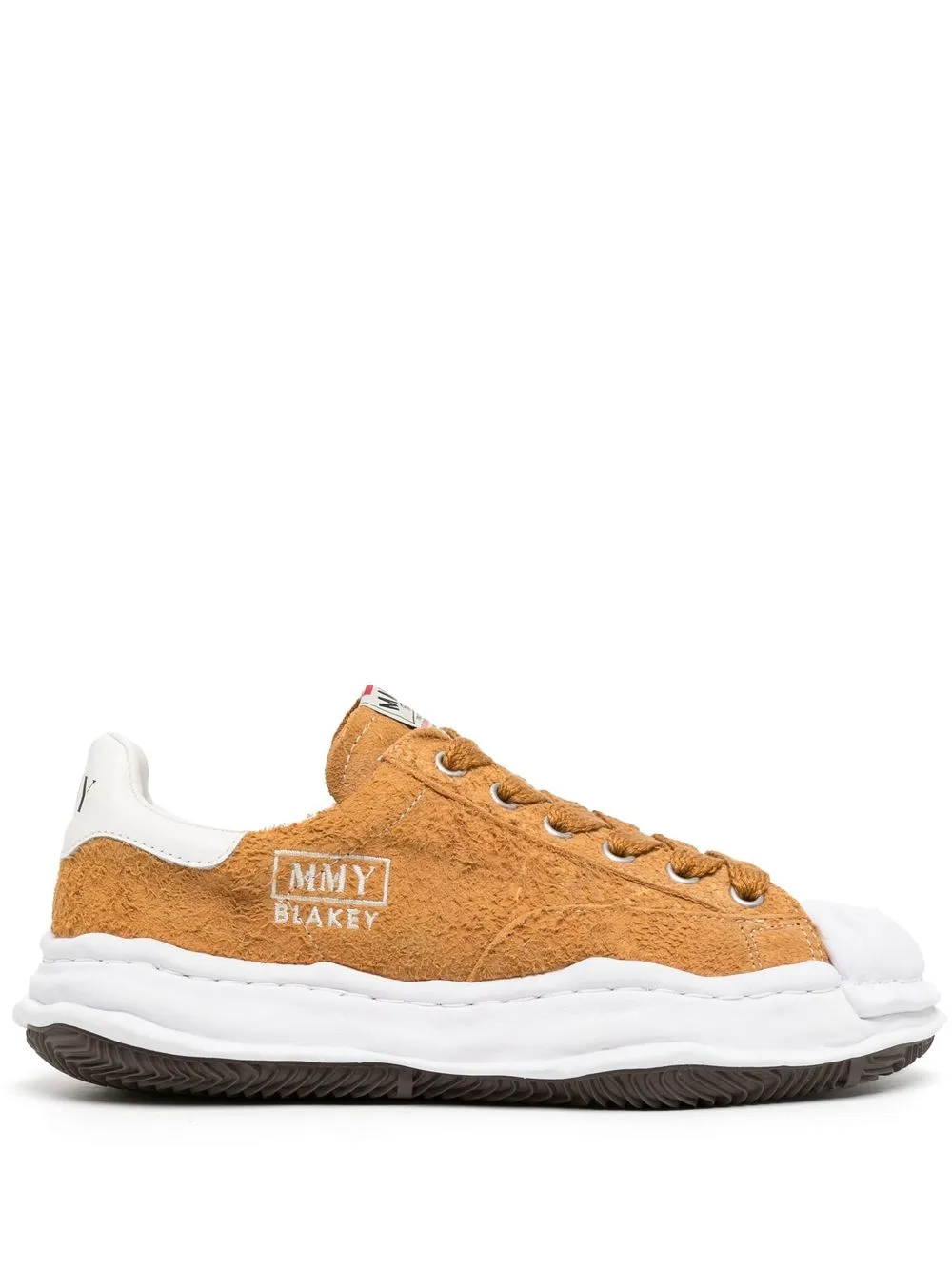 

Maison Mihara Yasuhiro textured-suede low-top sneakers - Brown