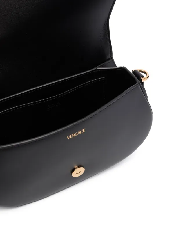 【送料&関税込】Versace Greca Goddess Leather Crossbody Bag Versace Greca Goddess Shoulder Bag | Black | FARFETCH CA