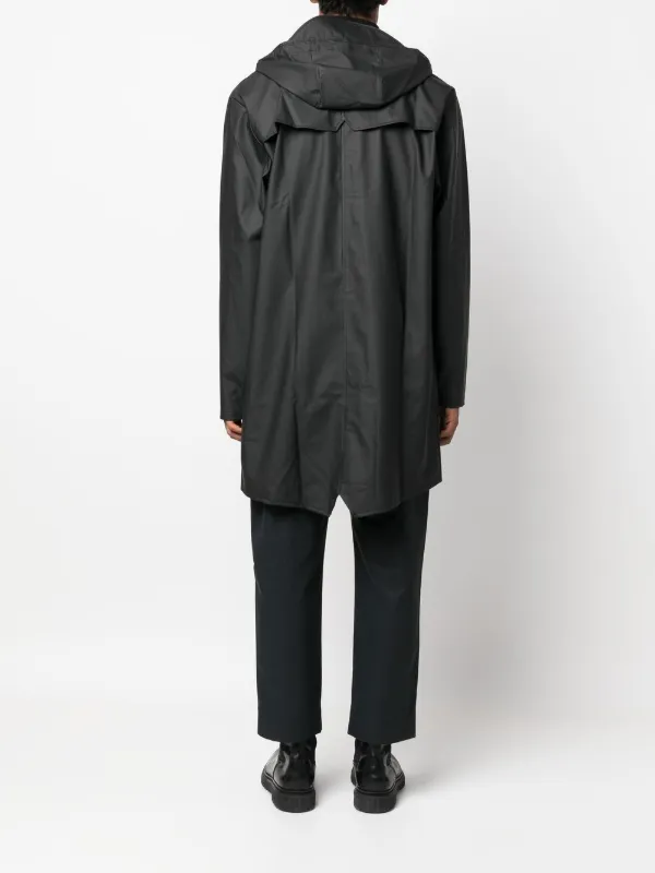 Rains フーデッド レインコート | ブラック | FARFETCH JP