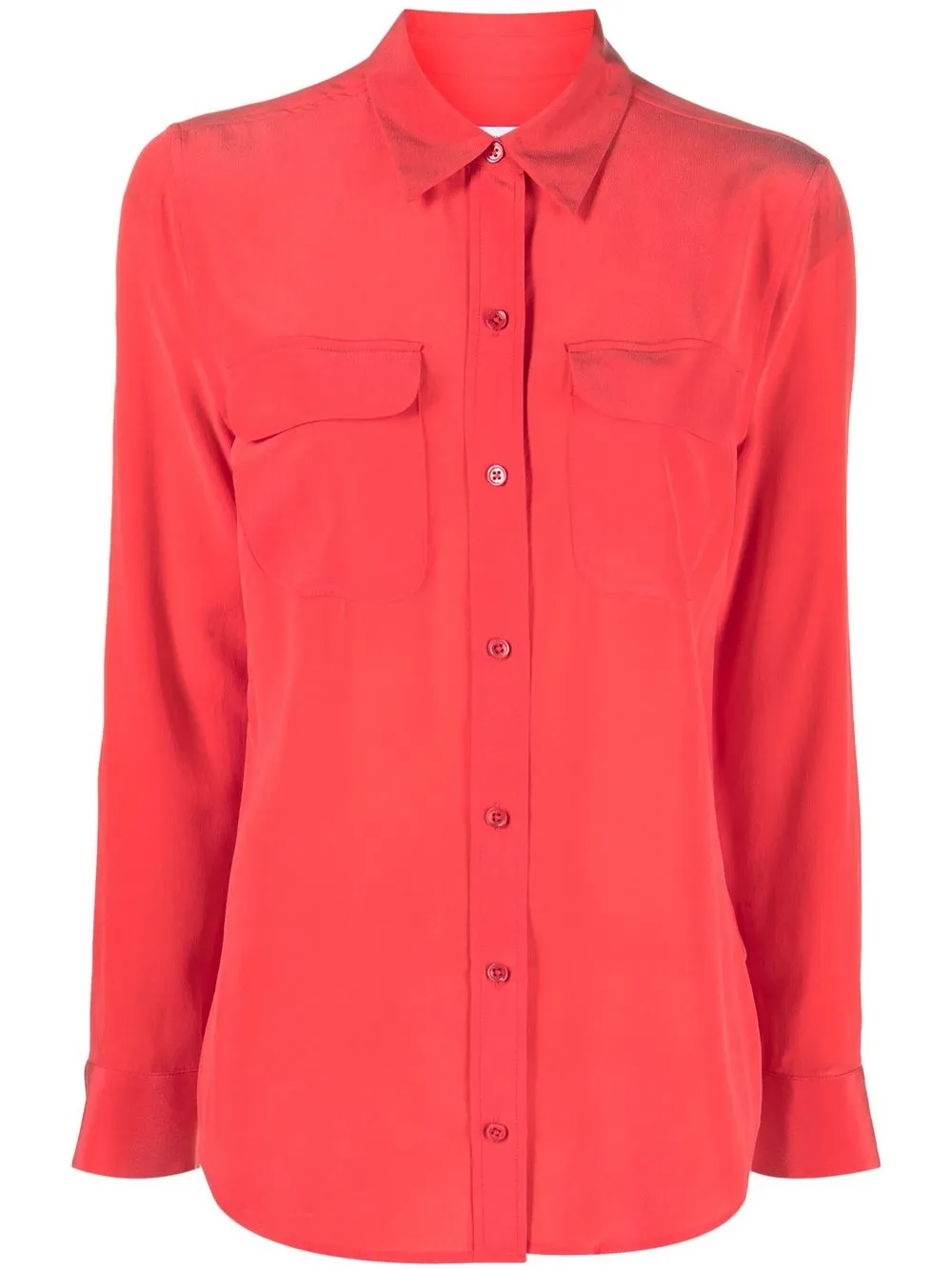 

Equipment chest flap-pocket detail shirt - Red