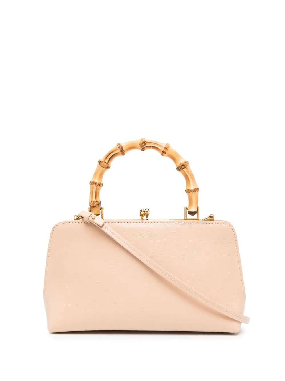 

Jil Sander tote con asa de bambú - Rosado