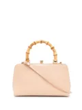 Jil Sander bamboo-handle detail tote bag - Pink