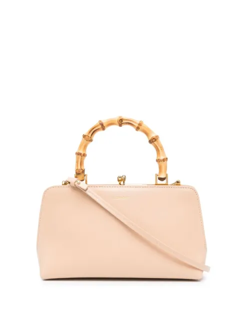 Jil Sander bamboo-handle detail tote bag