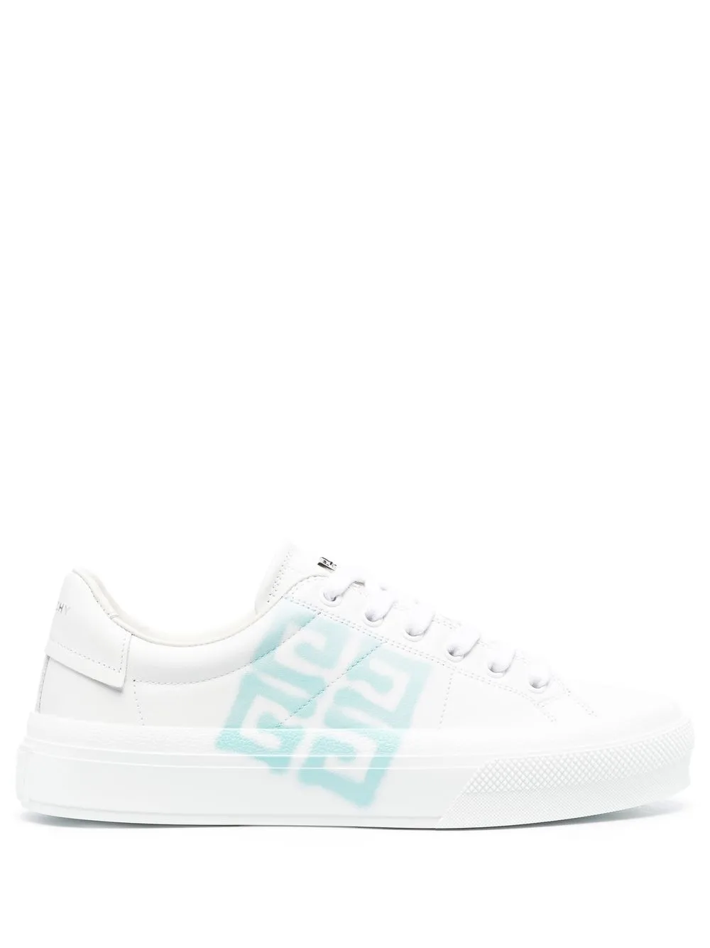 

Givenchy tenis con agujetas y logo estampado - Blanco