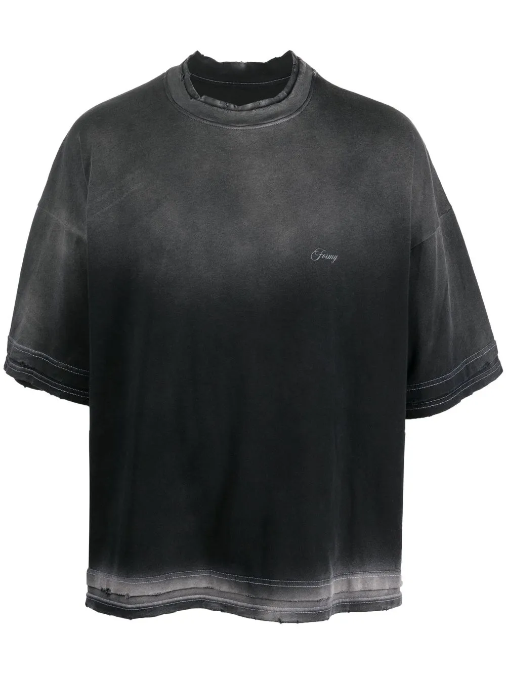 

Domenico Formichetti skull-print gradient T-shirt - Black