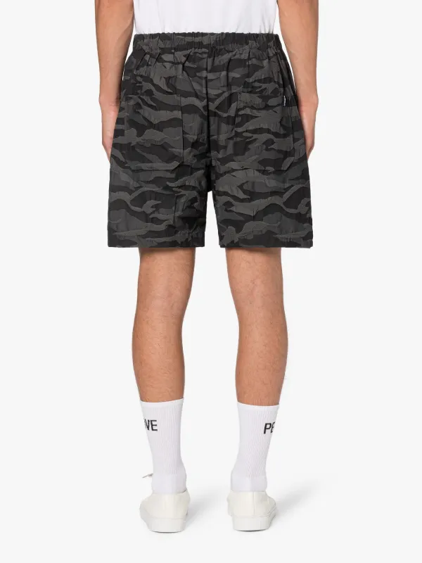 CAPTAIN Black Camo Shorts