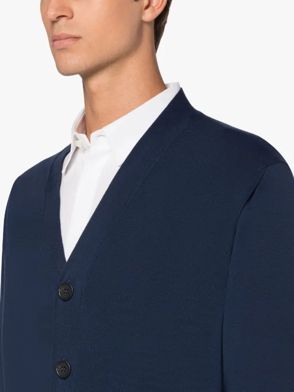 Navy Cotton Cardigan