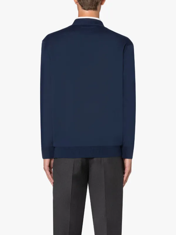 Navy Cotton Cardigan