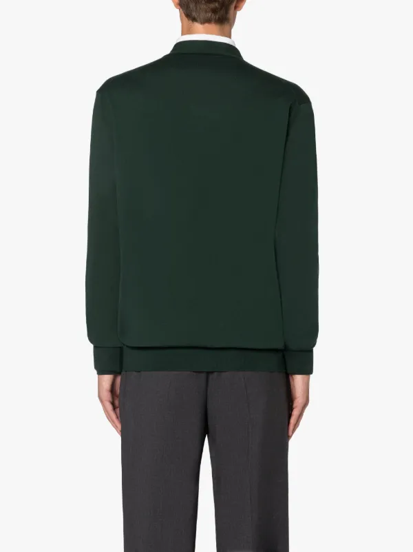 Bottle Green Cotton Cardigan