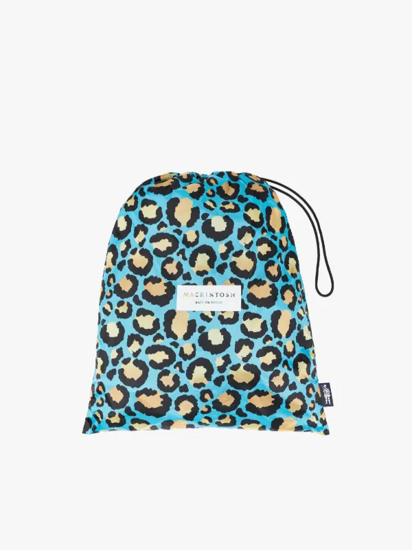 TEEMING Leopard Print Nylon Packable Coach Jacket