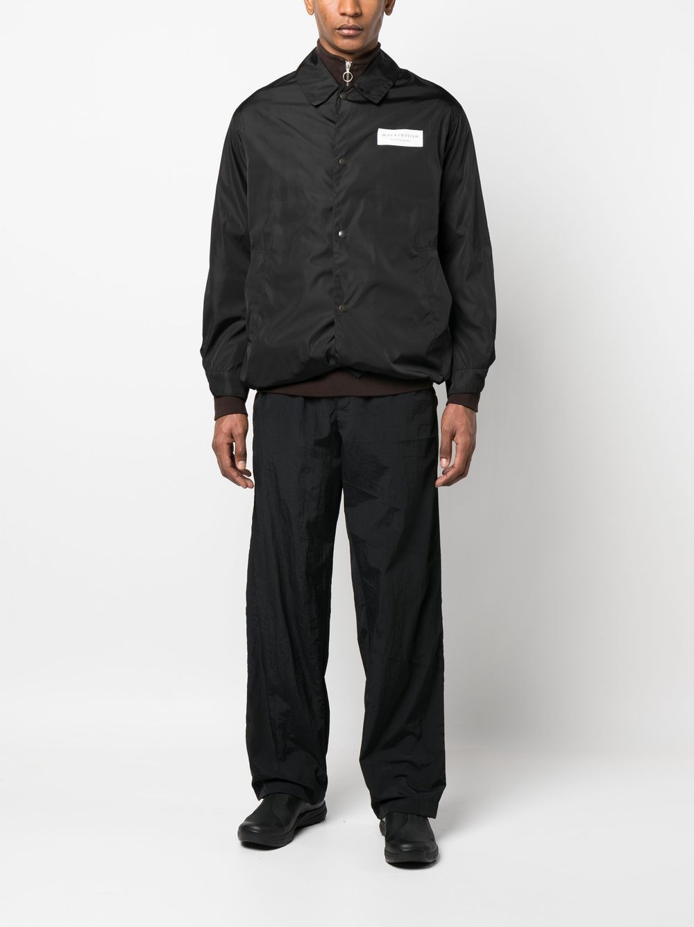 Shop Mackintosh Teeming Packable Jacket In Black