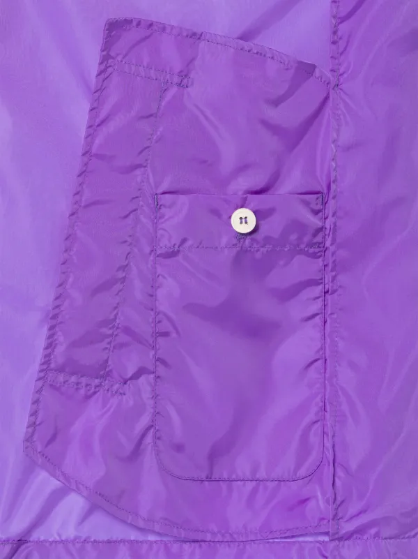 TEEMING Lilac Nylon Packable Coach Jacket