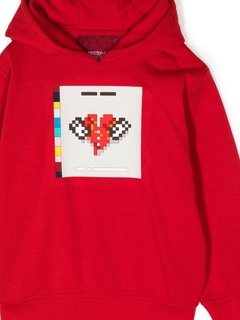  Mostly Heard Rarely Seen 8-bit No More Heartbreaks Hoodie - Red 
