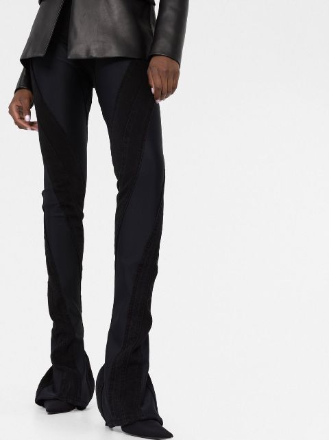 mugler jeans black