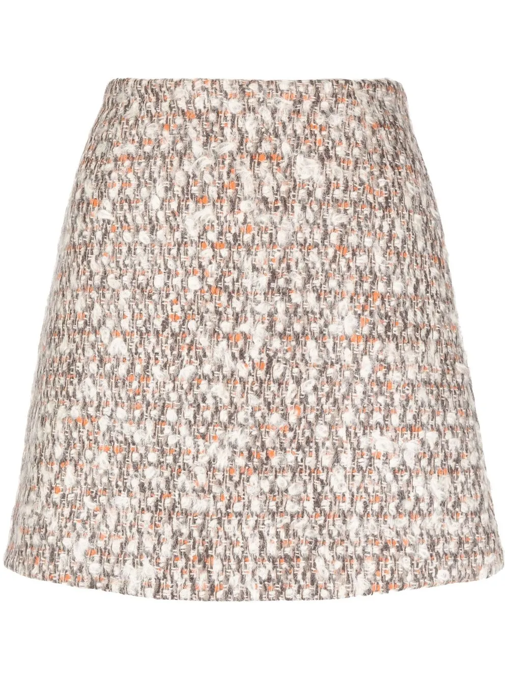 

Colombo mid-rise tweed fitted skirt - Neutrals