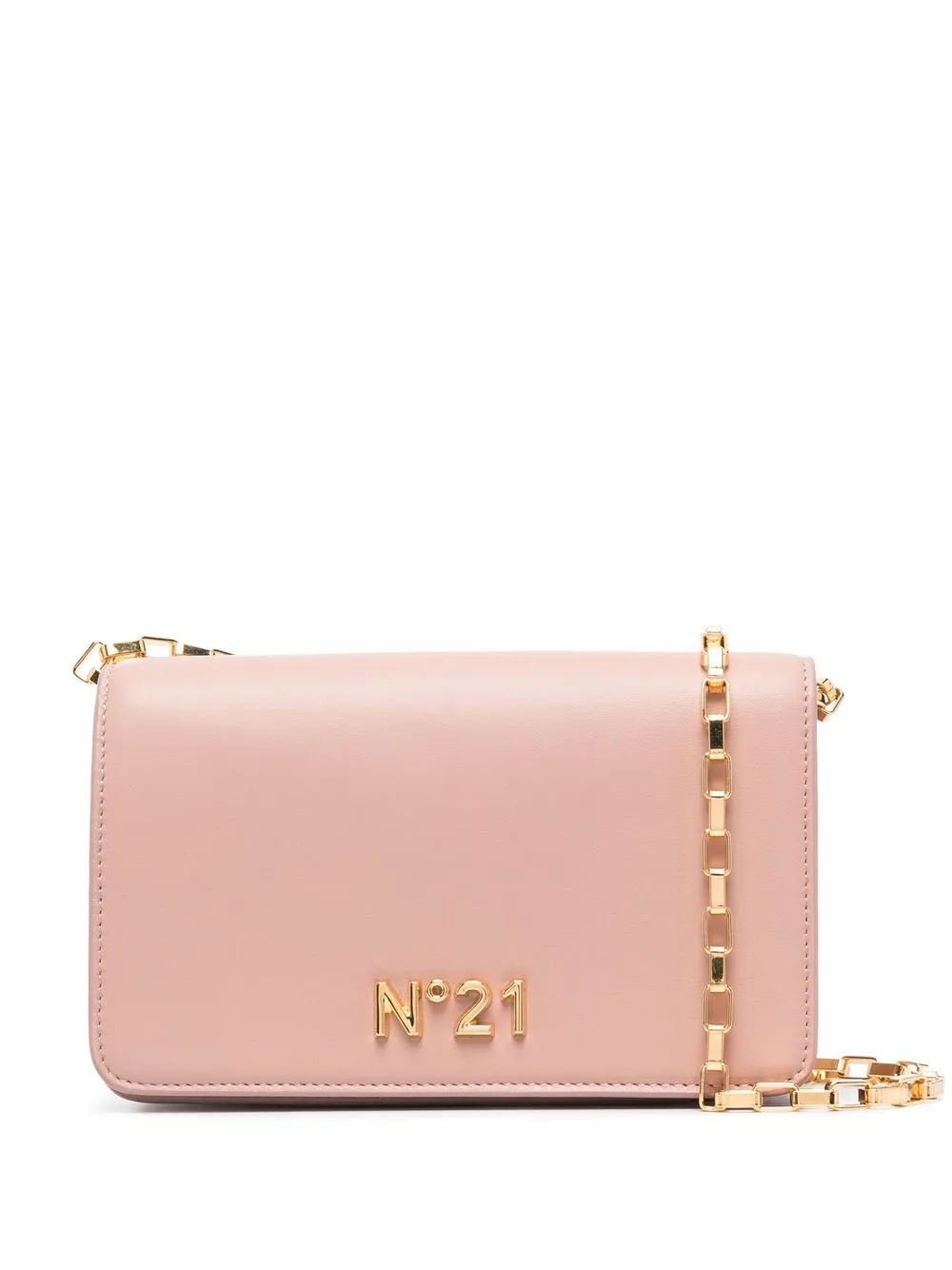 N°21 Logo Plaque Crossbody Bag In Pink
