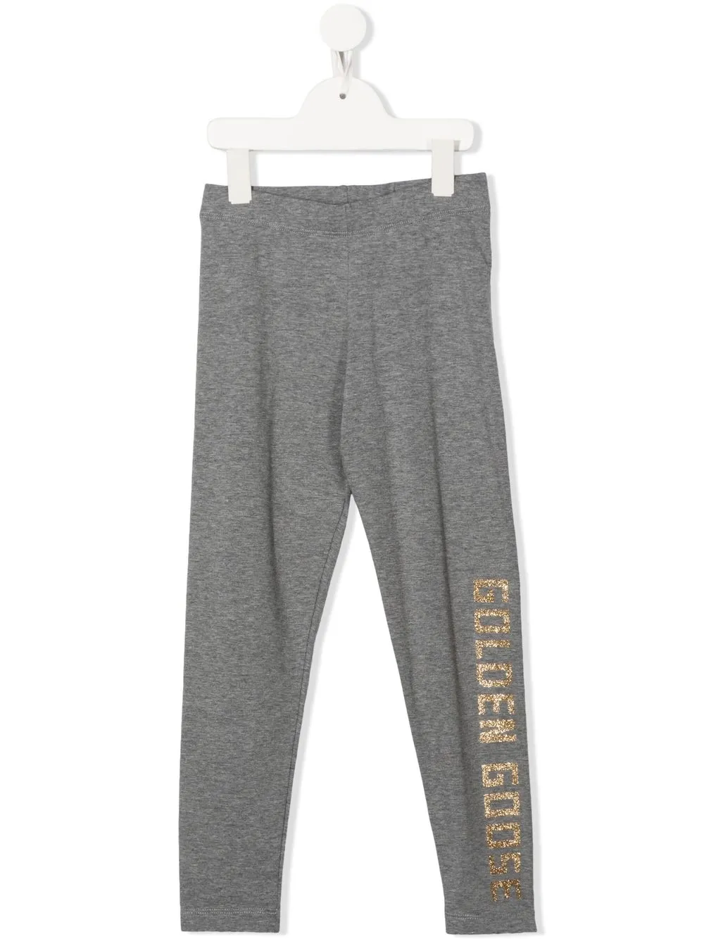 

Golden Goose Kids leopard-logo-print track pants - Grey