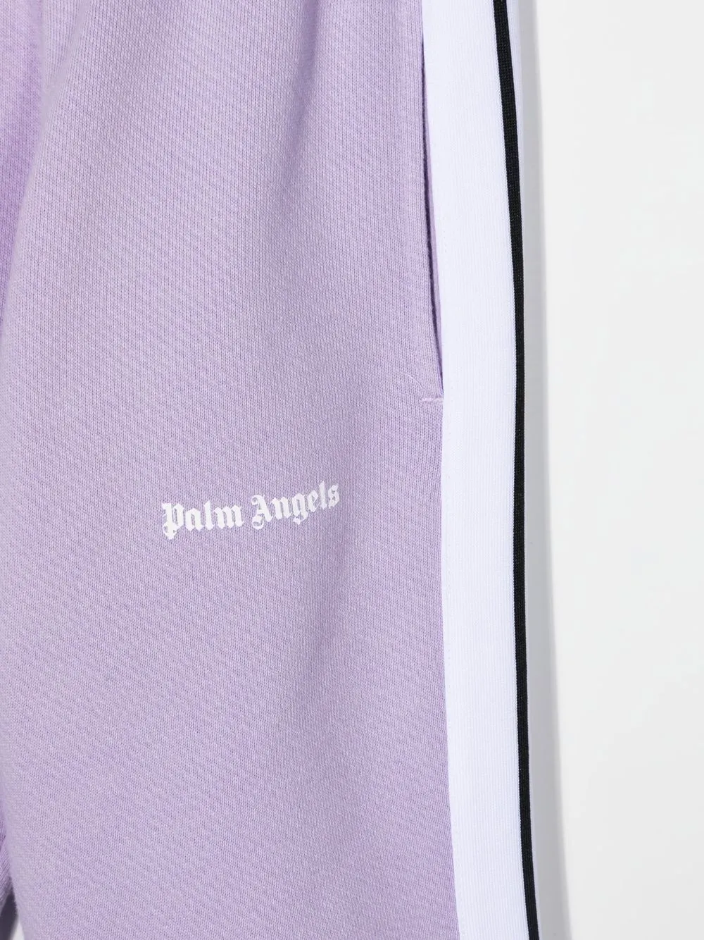  Palm Angels Kids Jogginghose Mit Logo Print   Violett 