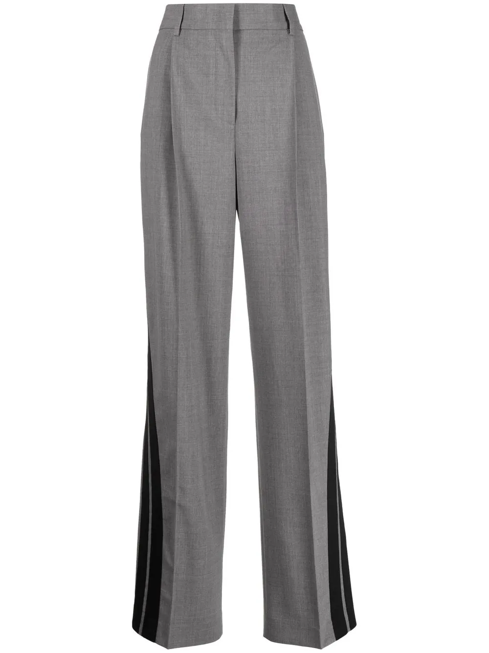 

MSGM pleated wide-leg trousers - Grey