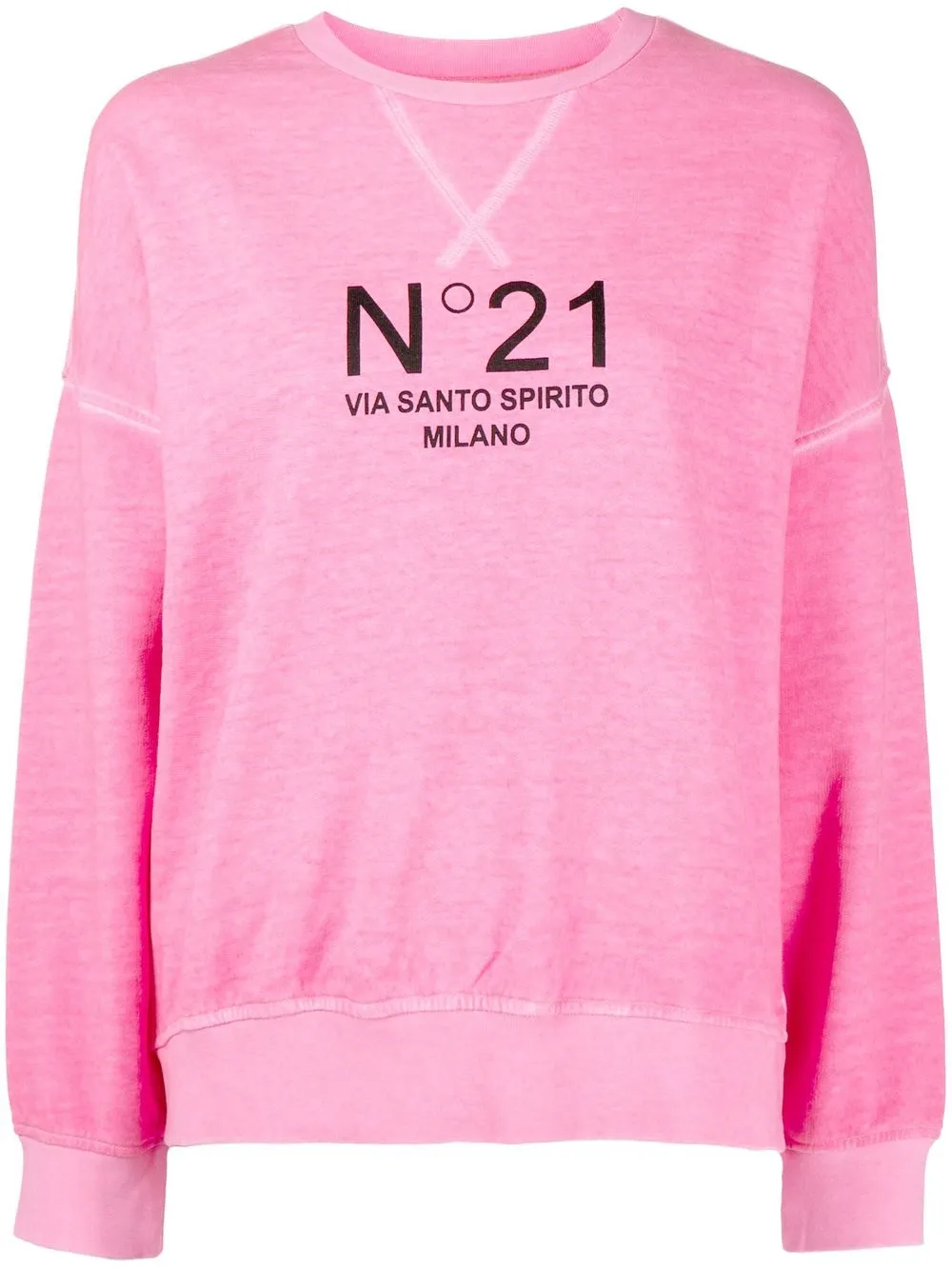 

Nº21 sudadera con logo estampado - Rosado