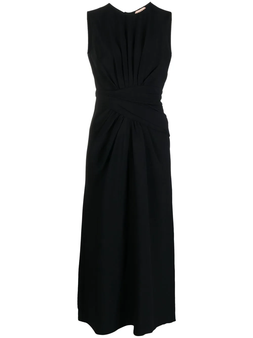 

Nº21 twist detail open-back dress - Black