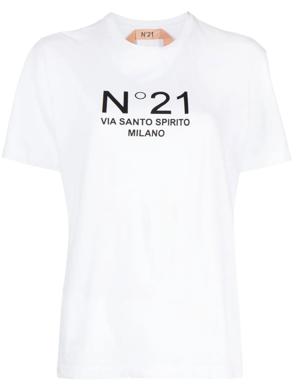 

Nº21 logo-print cotton T-shirt - White