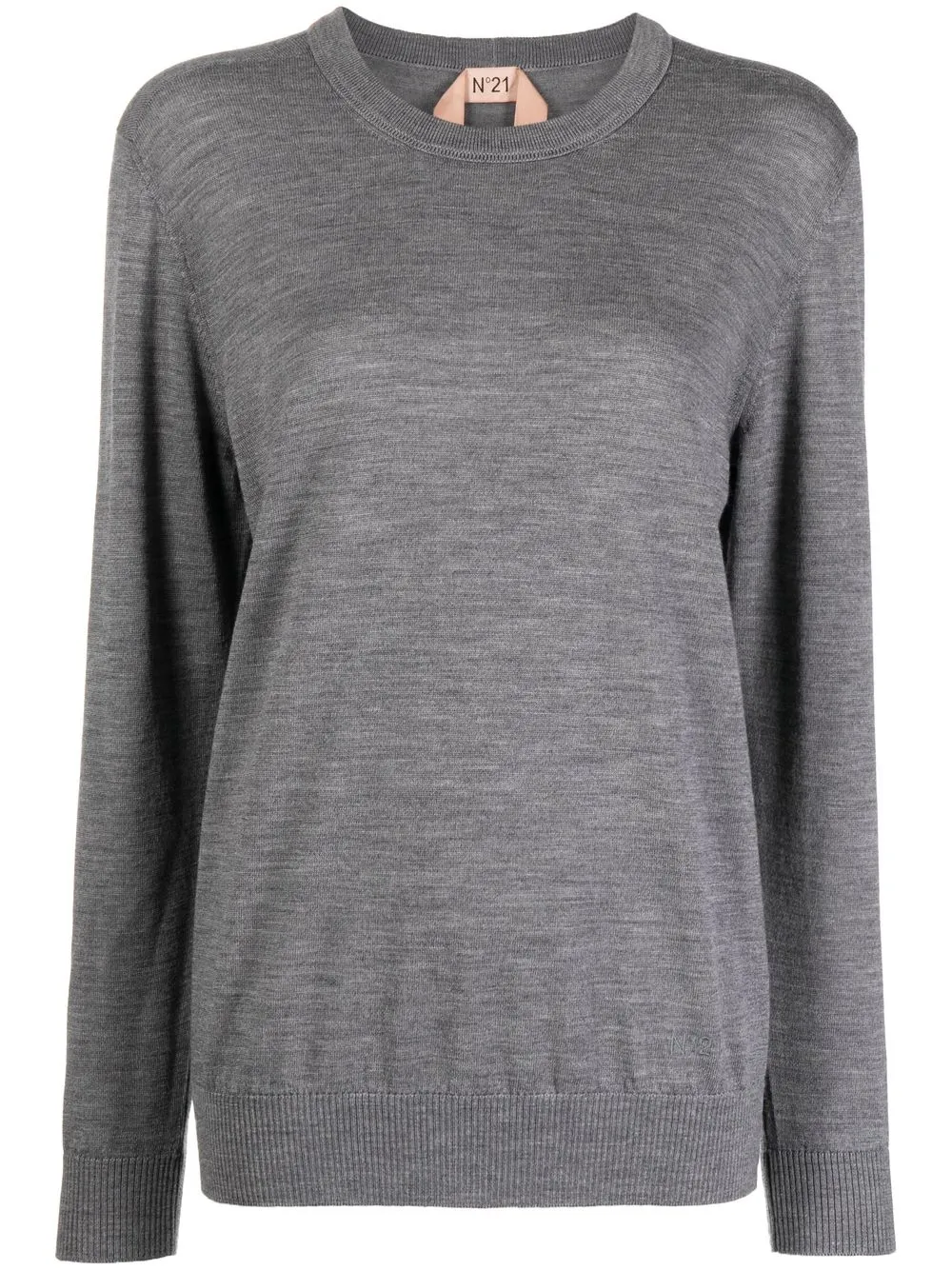 

Nº21 crew neck virgin-wool jumper - Grey