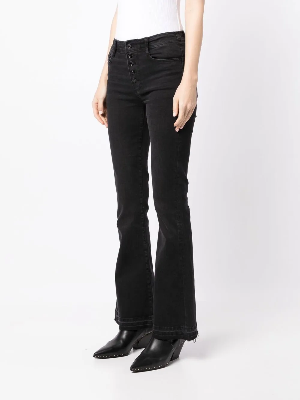 PAIGE LouLou high-rise Flared Jeans - Farfetch