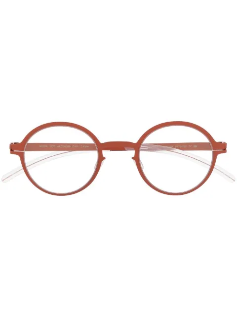 Mykita round frame clear lens glasses