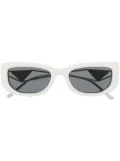 Prada Eyewear logo plaque tinted sunglasses - White