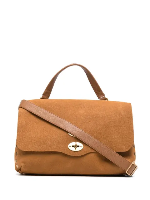 Zanellato twist-lock calf leather tote bag