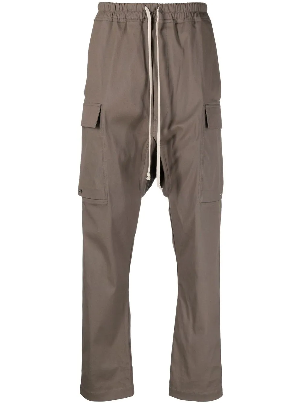 

Rick Owens organic drop-crotch track pants - Brown