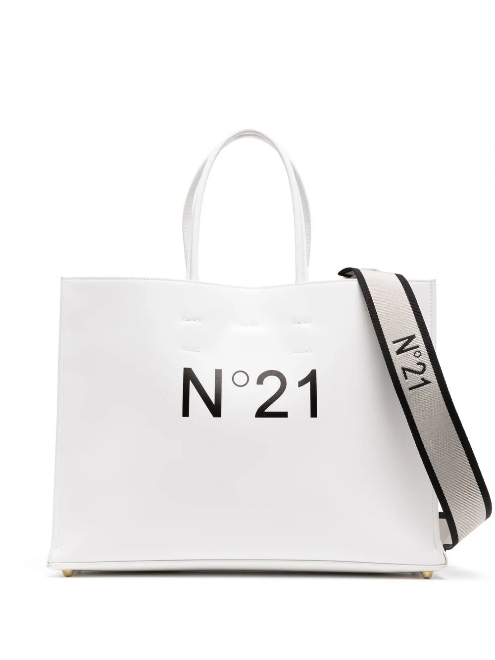 

Nº21 logo-print tote bag - White