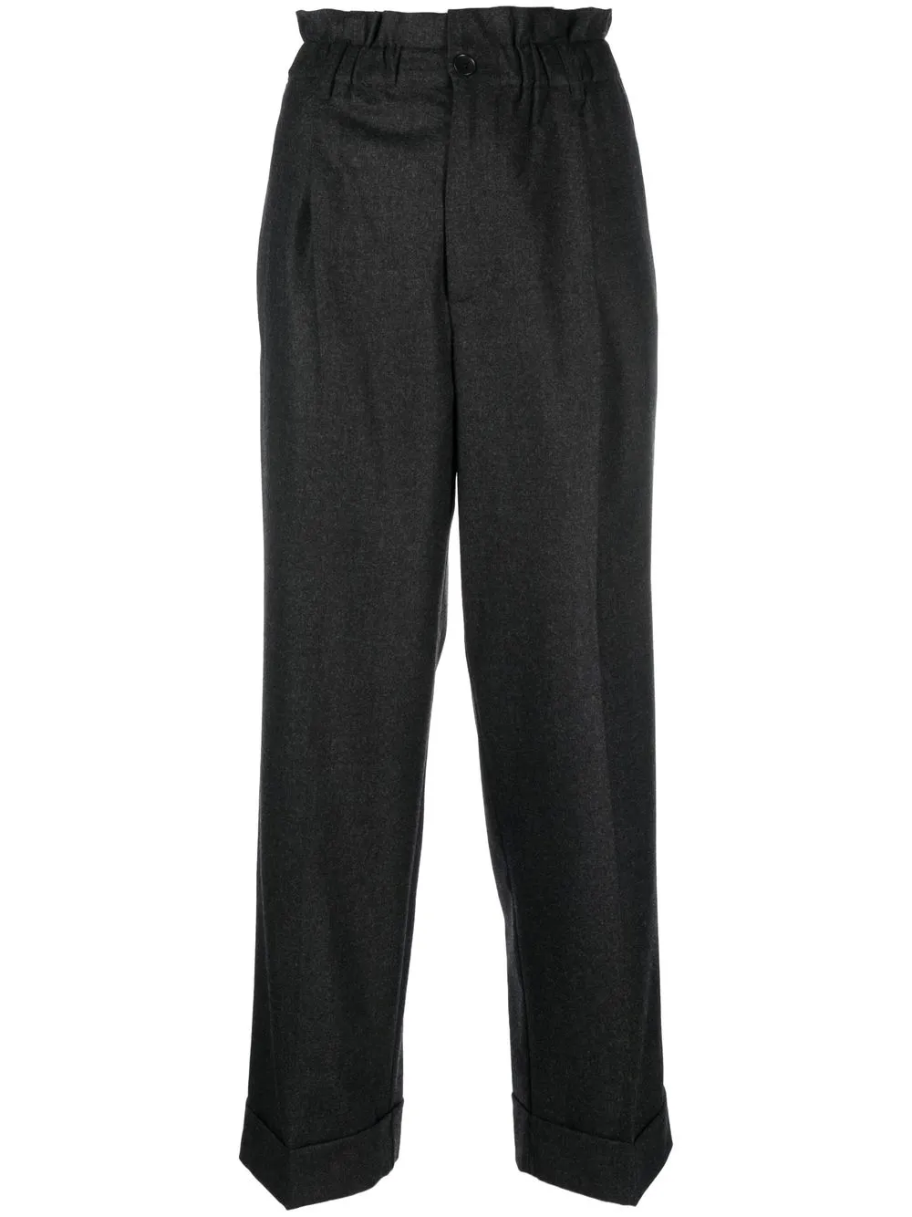 

P.A.R.O.S.H. pleat-detail straight trousers - Grey