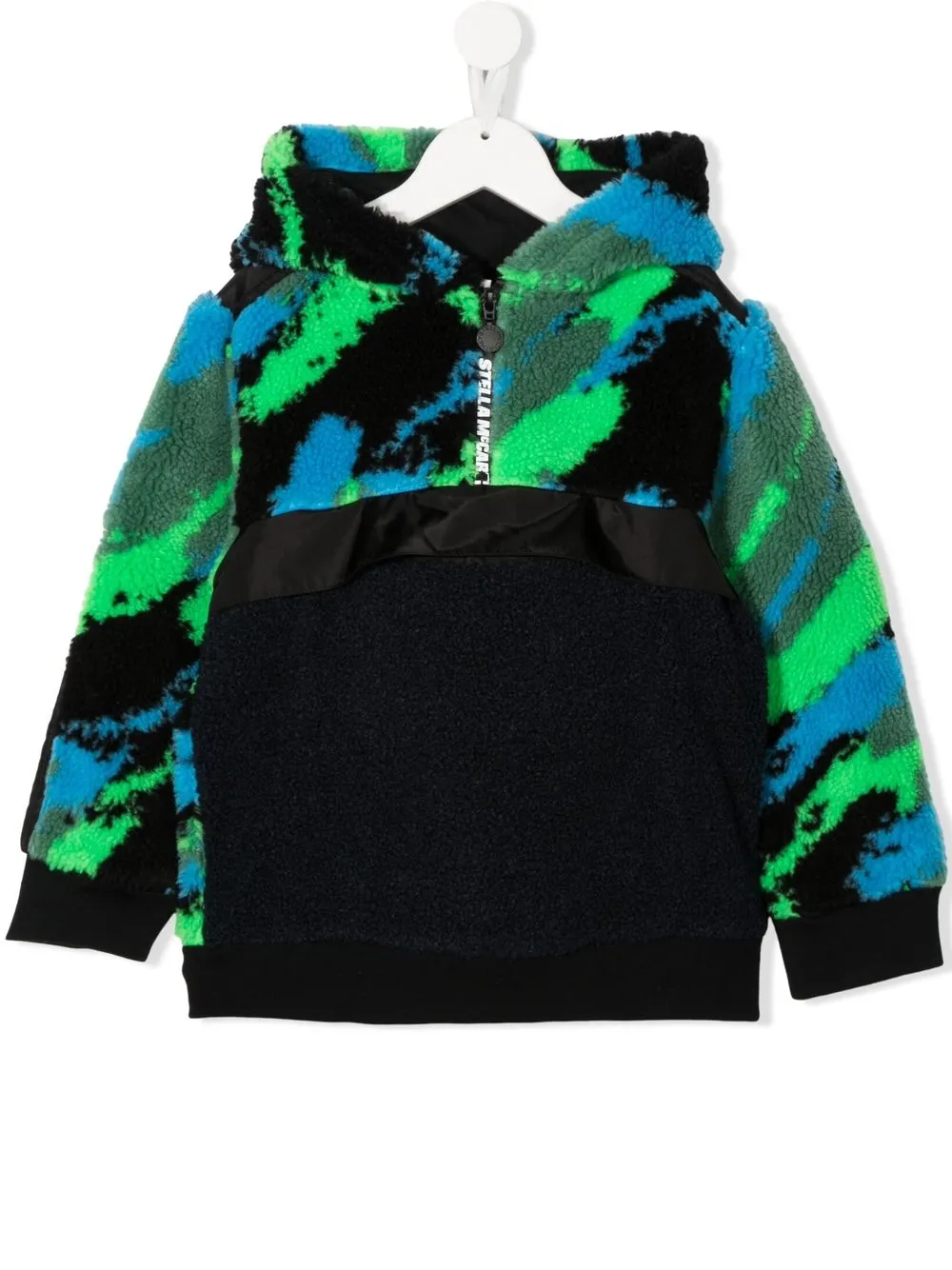 

Stella McCartney Kids fleece camouflage-print hoodie - Black