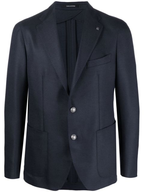 Tagliatore virgin wool single-breasted blazer Men